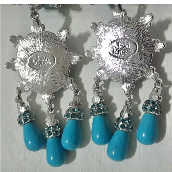 Joan Rivers VINTAGE/New dangle earrings clip+screw on - Picture 6 of 13